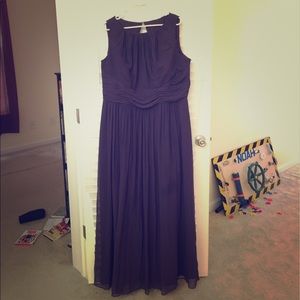 After Six eggplant purple formal gown dress