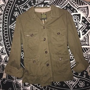 Army Green Button up Jacket