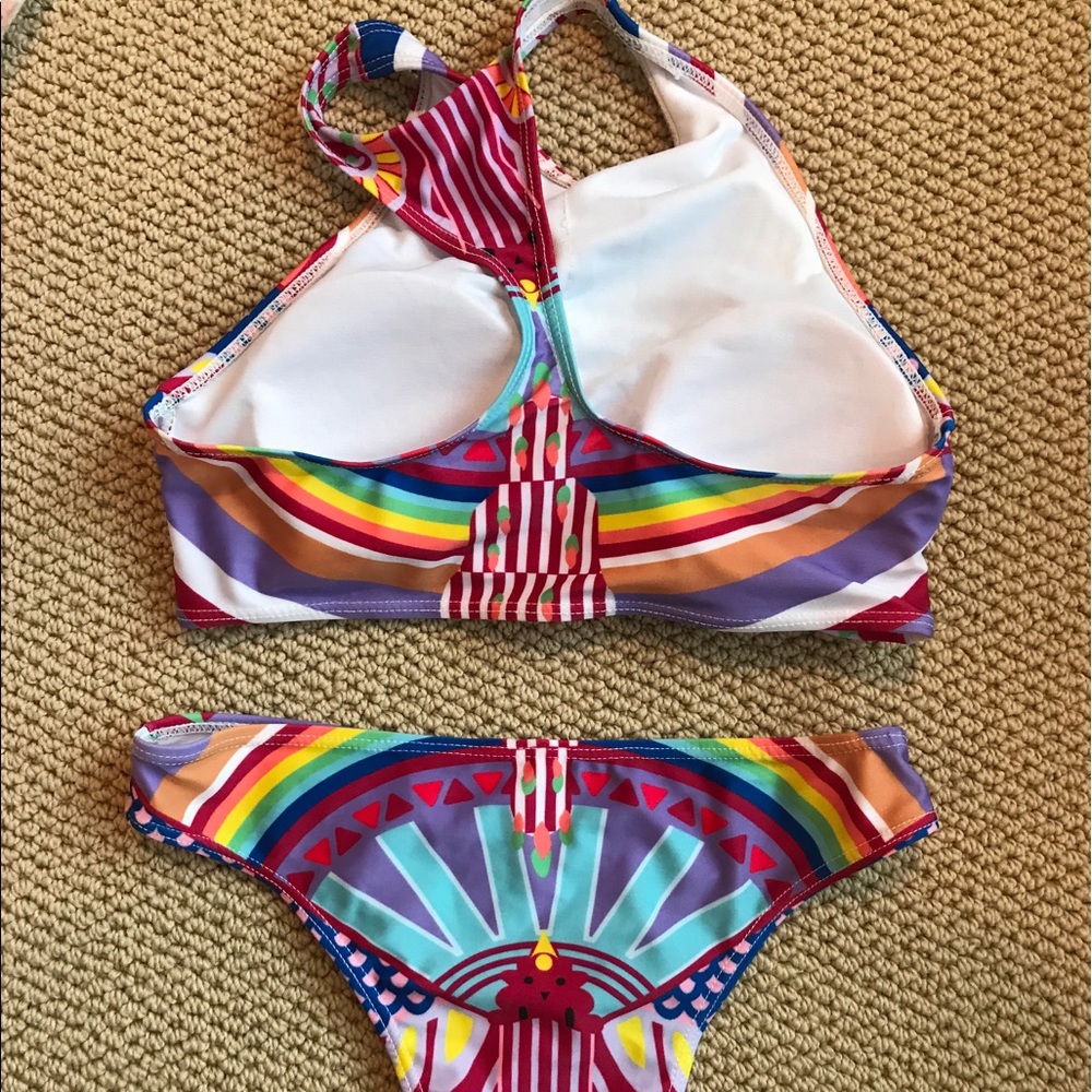 Patterned Racerback Bikini Set - image 3