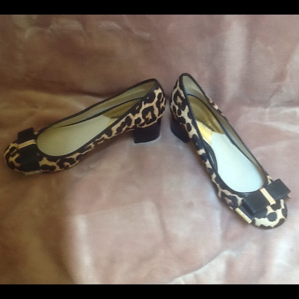 π«DONATEDπ« MICHAEL KORS π Calf Hair Chunk Heel - Picture 6 of 7