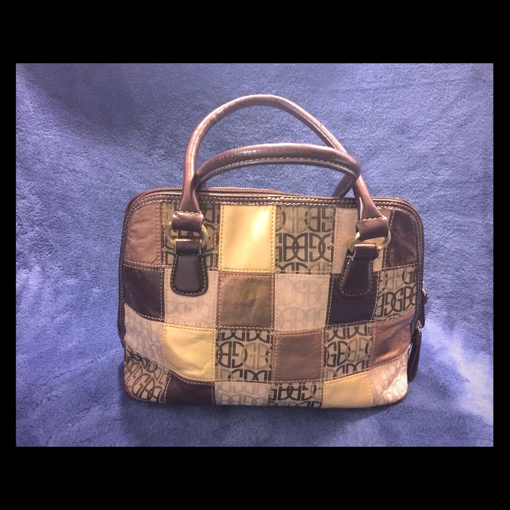 Giani Bernini Brown and Gold Shoulder Bag