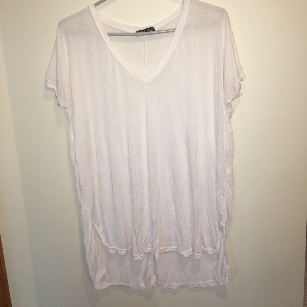 Brandy Melville oversized white tee