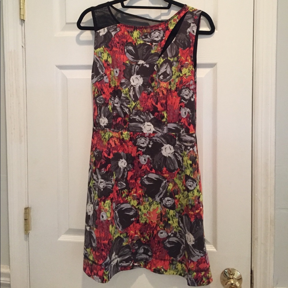 Rachel Roy colorful cut out dress