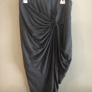 Charlotte Russe Grey Wrap Skirt