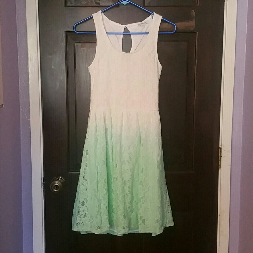 Floral Lace A-line Dress