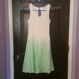 Floral Lace A-line Dress