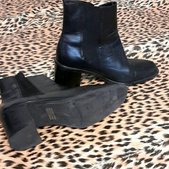 Leather ankle boots. 8 1/2 m, nice - Picture 3 of 6