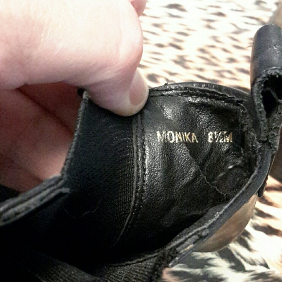 Leather ankle boots. 8 1/2 m, nice - Picture 5 of 6