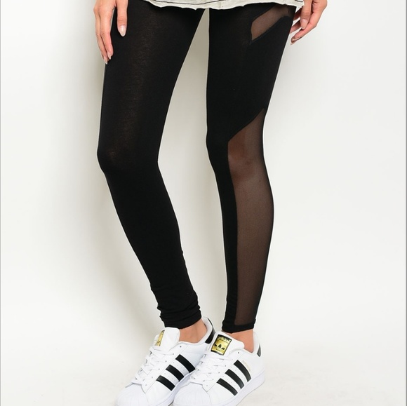 🌼1LEFT Sm🌼 Mesh panel leggings - Picture 3 of 4