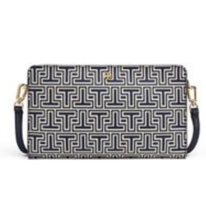 Tory Burch Geo-t Wallet Navy Geo-T Cross Body Bag