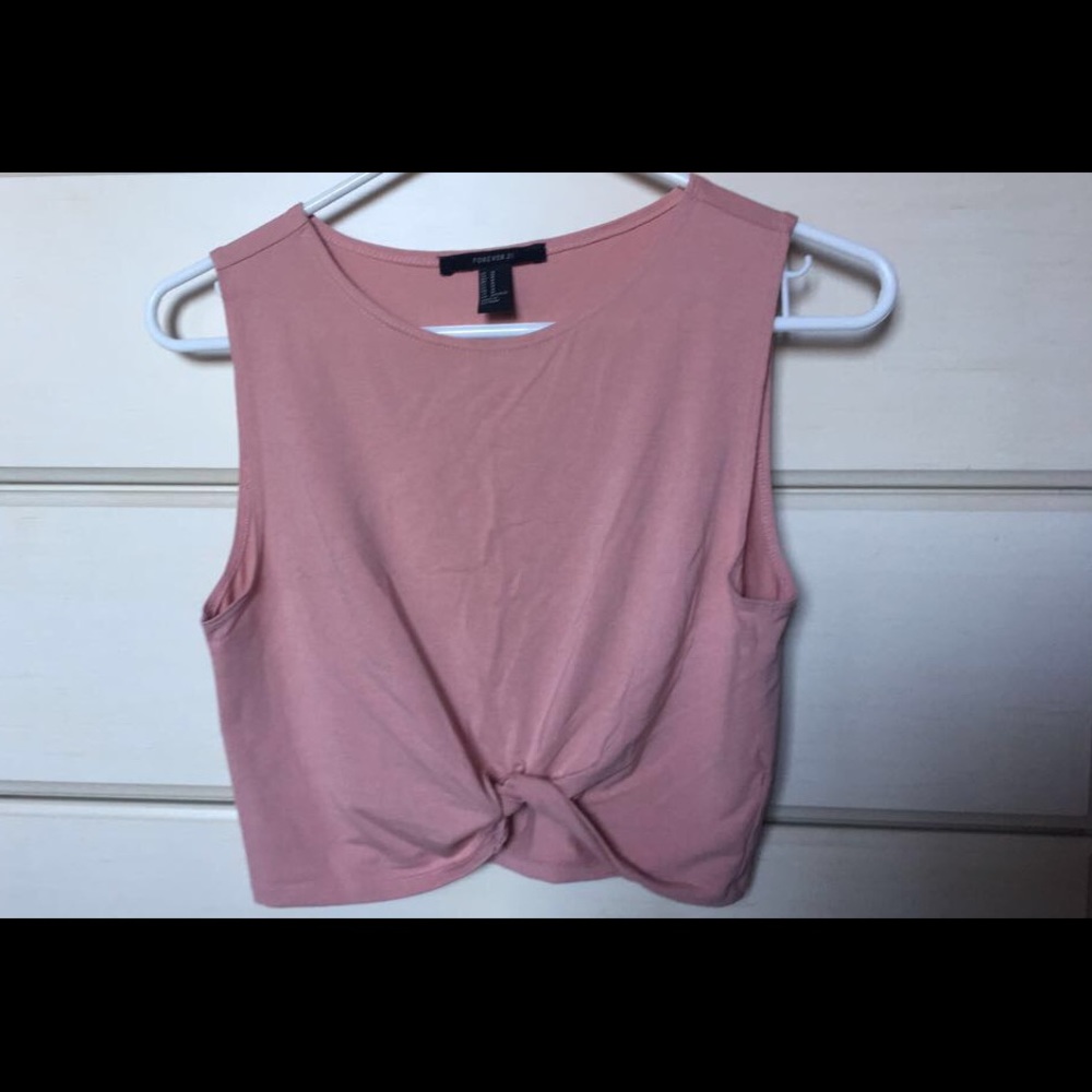 Pink crop top