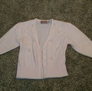 Pink Knit Cardigan