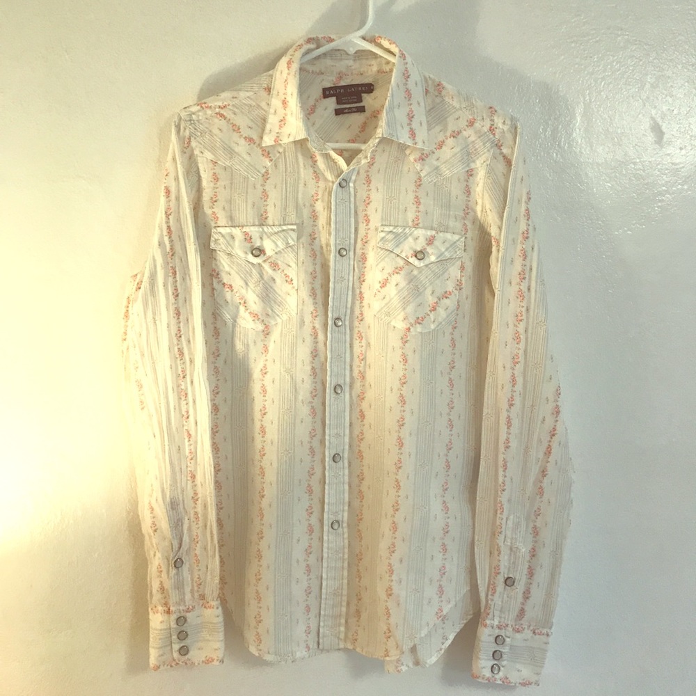 Ralph Lauren western style floral shirt