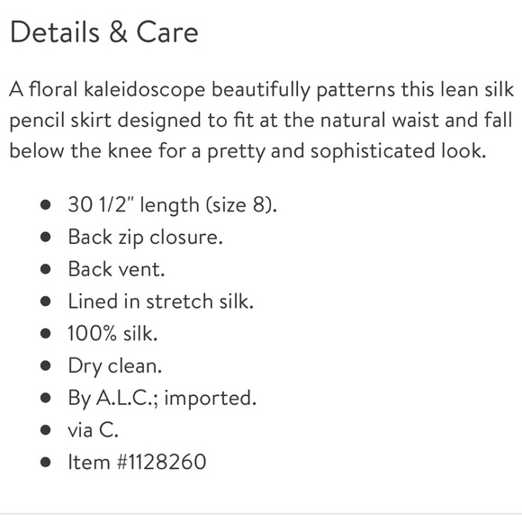 A.L.C. Haley Garland Midi Pencil Skirt - Picture 8 of 8
