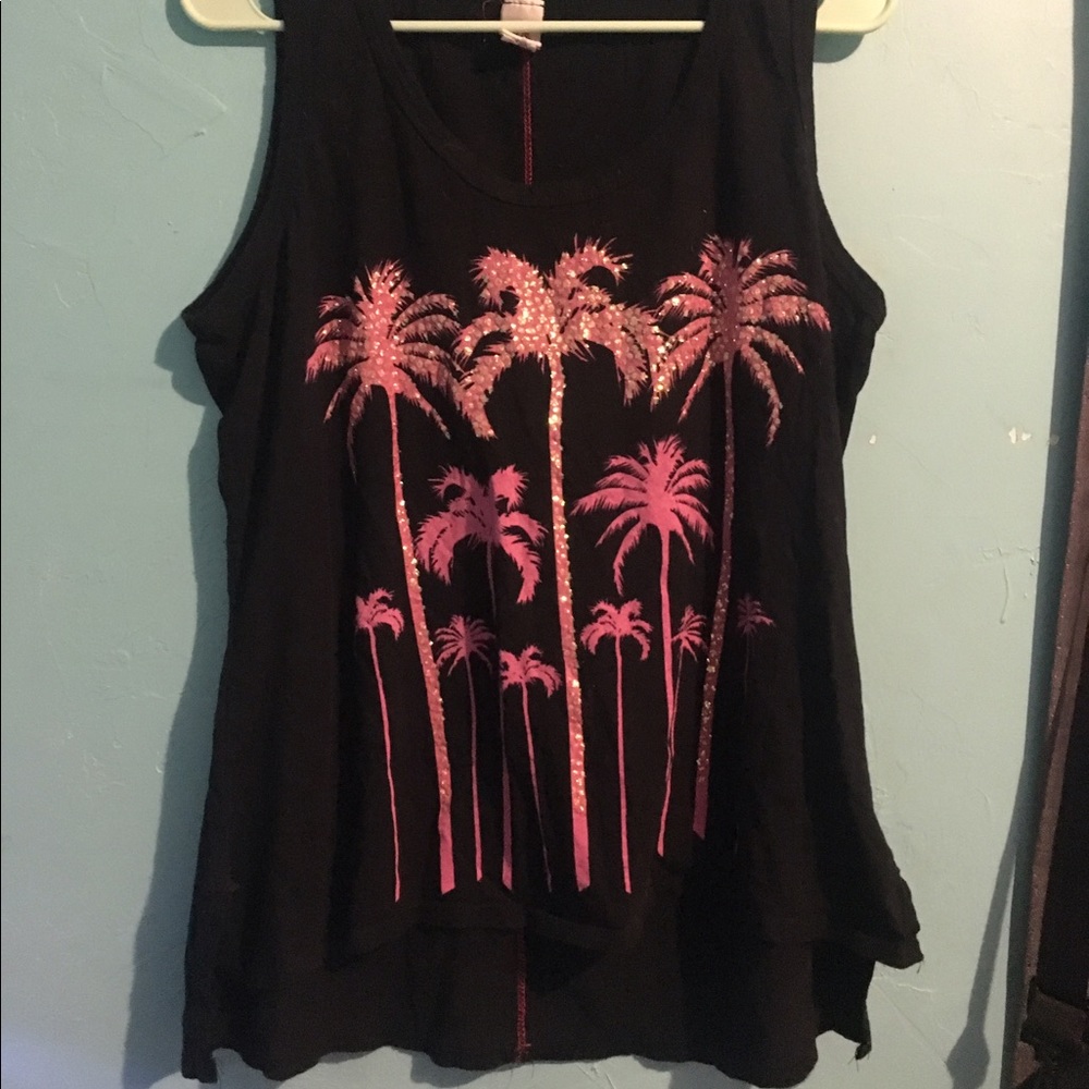 bling palm tree tank