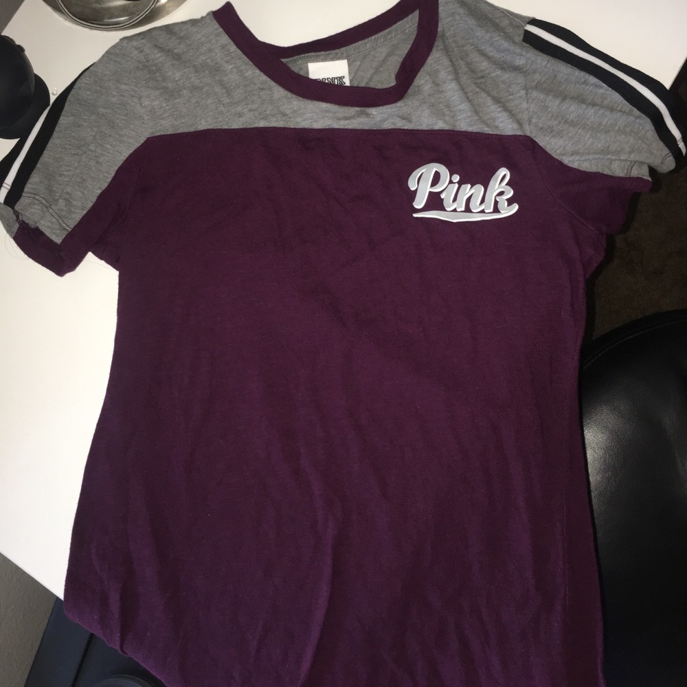 PINK t-shirt Maroon