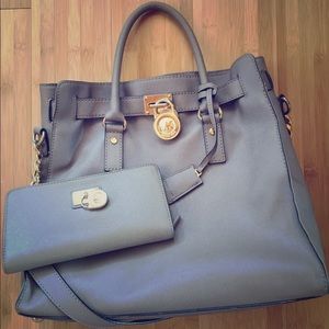 Michael Kors Hamilton Bag and Wallet Set