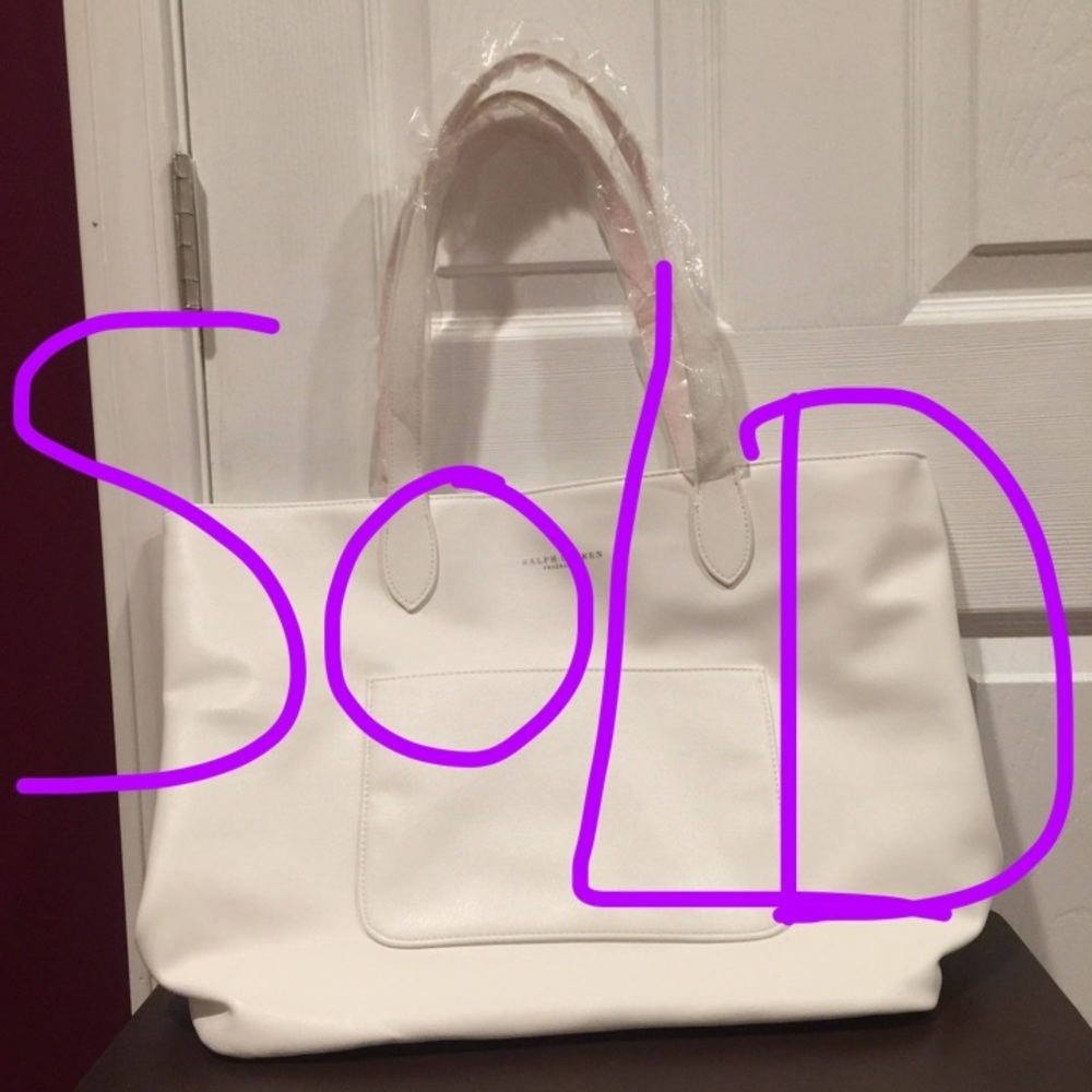 🆕🎁 Ralph Lauren!!  White Tote! Brand New🔥🆕