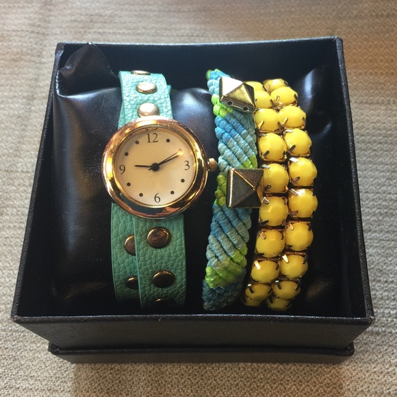 NWT Mint wrap watch and bracelet set #J - Picture 2 of 4