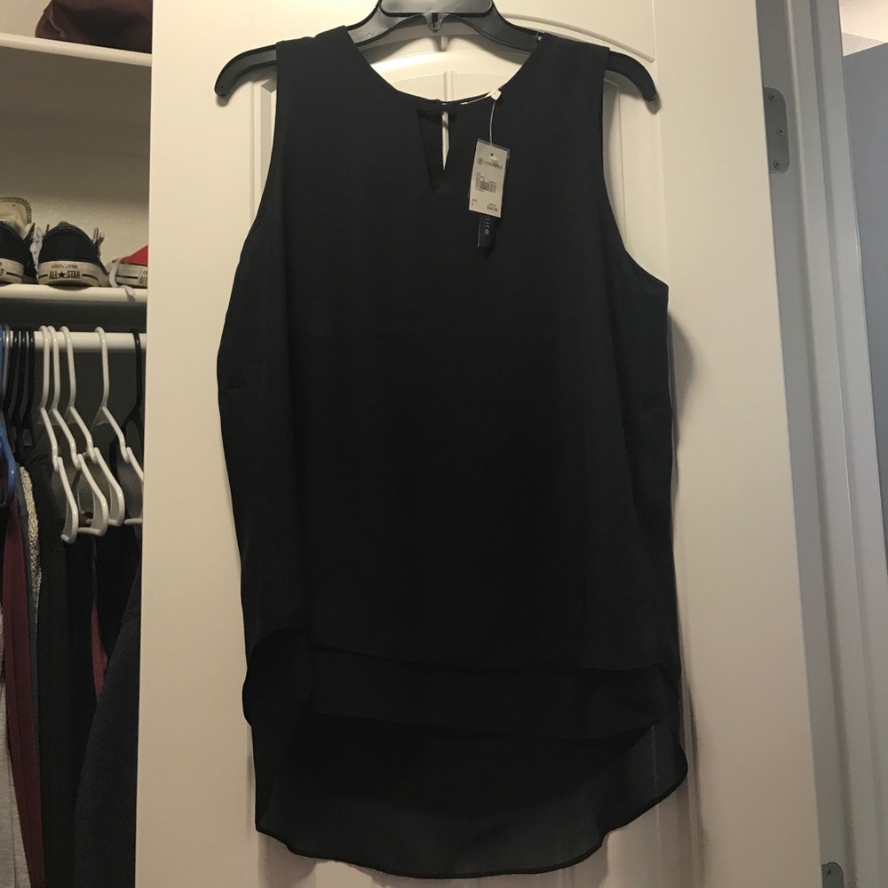 Black tank top