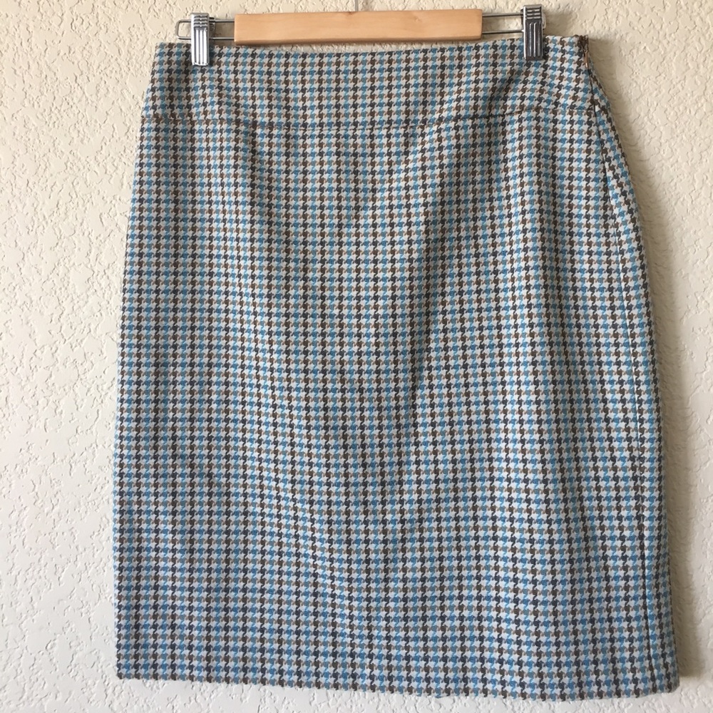 Limited Houndstooth Pencil Skirt
