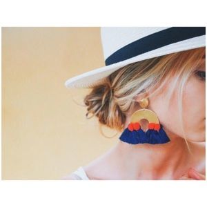 Fringe Pom-Pom earrings