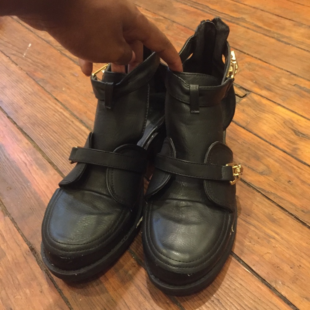 Wild Diva Platform Ankle Boots