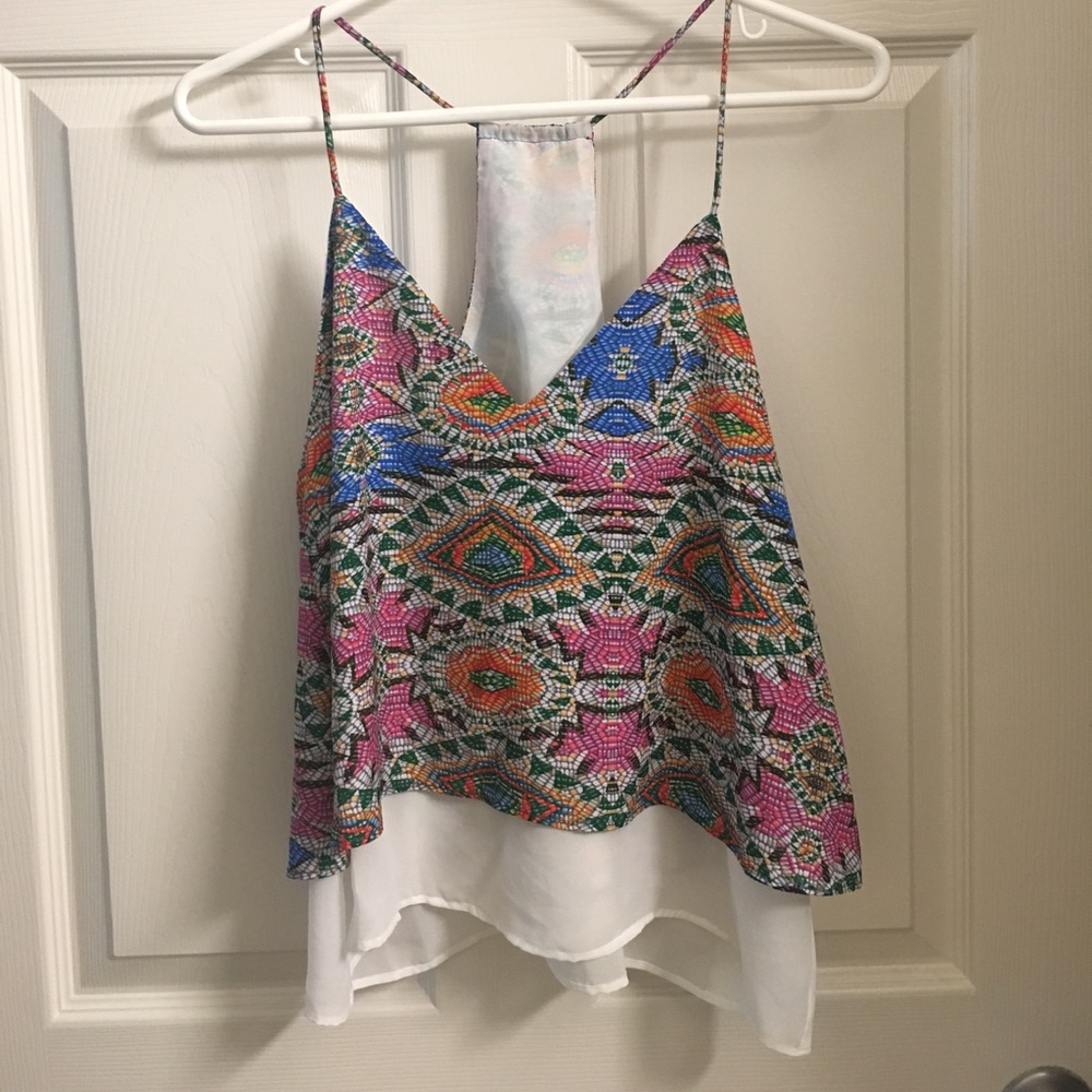 Lovers + Friends Racerback Silk Top