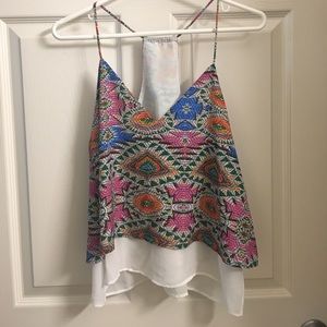 Lovers + Friends Racerback Silk Top