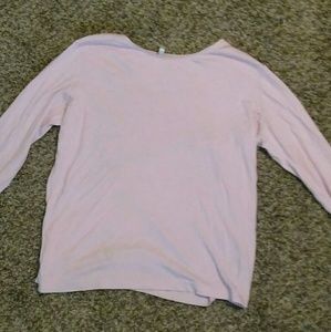 Pink long sleeve T-shirt