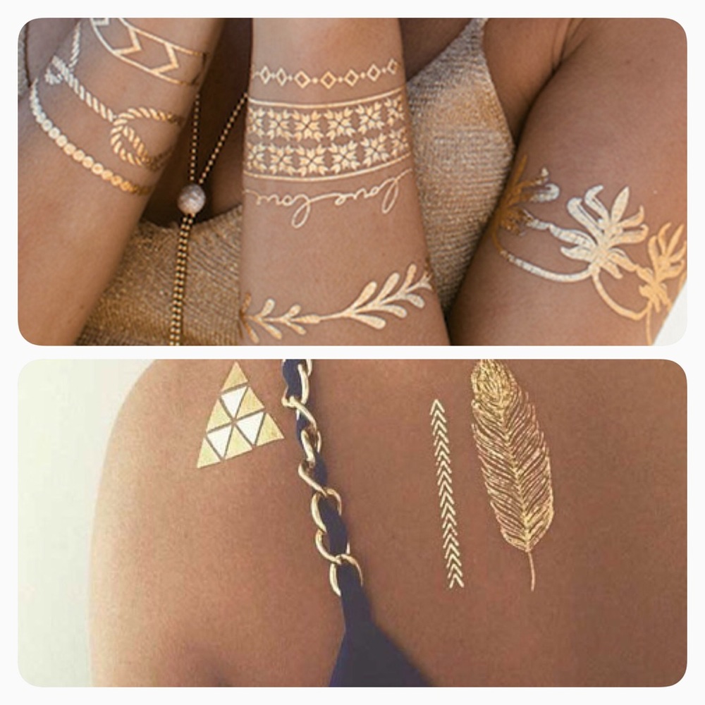TribeTats Belize Metallic Temporary Tattoo