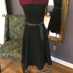 Black Dress with Bow and Tule for Body