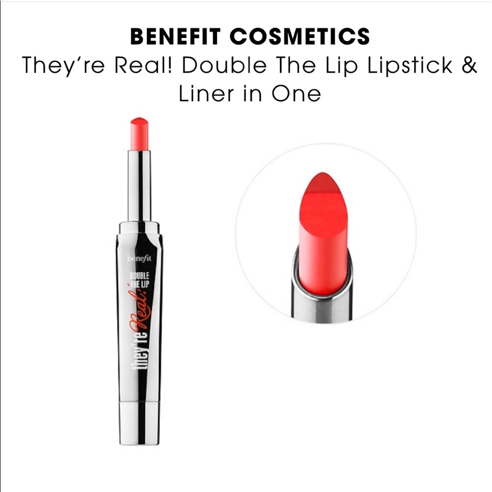 Benefit they're real double the lip-flame game
