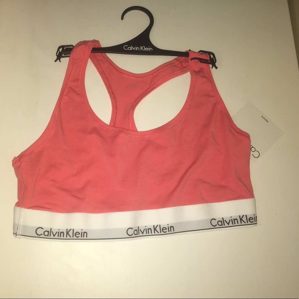 NWT Calvin Klein Pink L Bralette M Bikini Panties - Picture 3 of 3