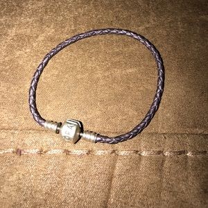 Pandora BRAIDED bracelet 7/8" Twist Leather