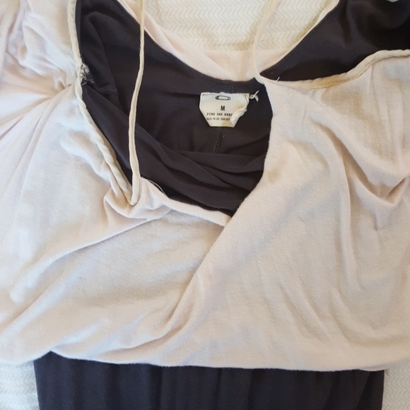 Spaghetti strap 2 tone maxi dress - Picture 3 of 3