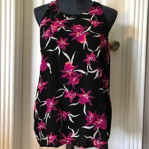 Bright colorful Old Navy Flowy high low tank top