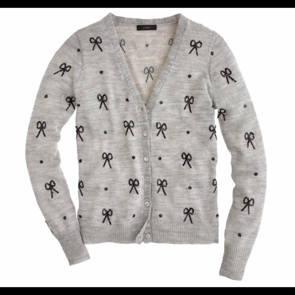 Gray Jcrew cardigan