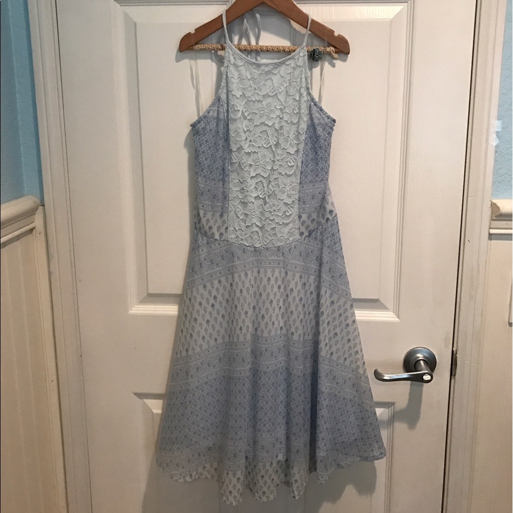 Abercrombie&fitch light blue halter dress