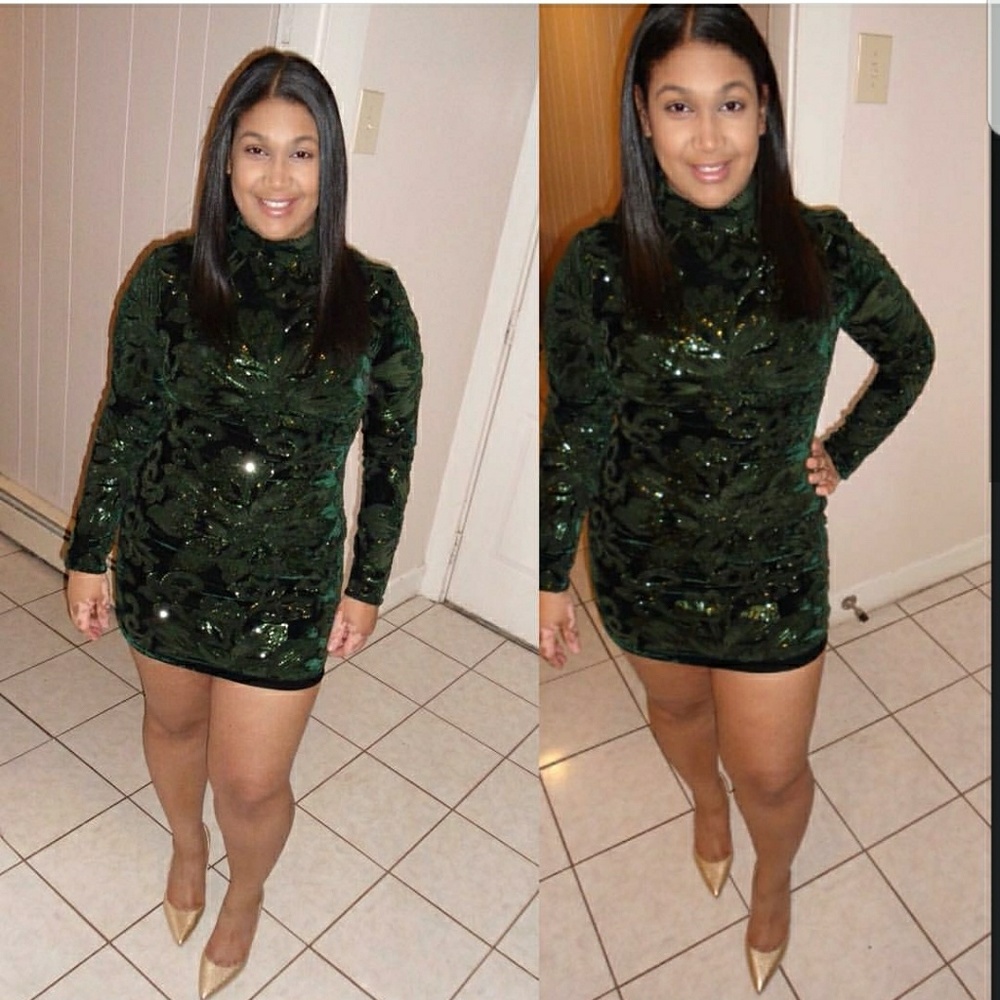 Embellish sequin dress
