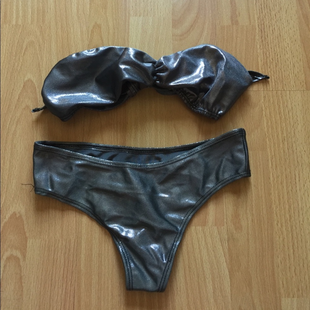 Silver raver thing bikini