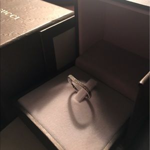 14K White Gold Diamond Contour Wedding Band