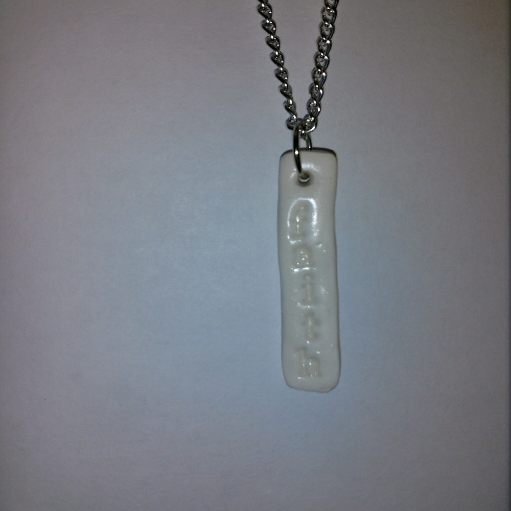 Custom made pendant and chain.