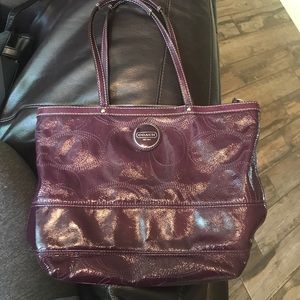 Purple Coach purse!!