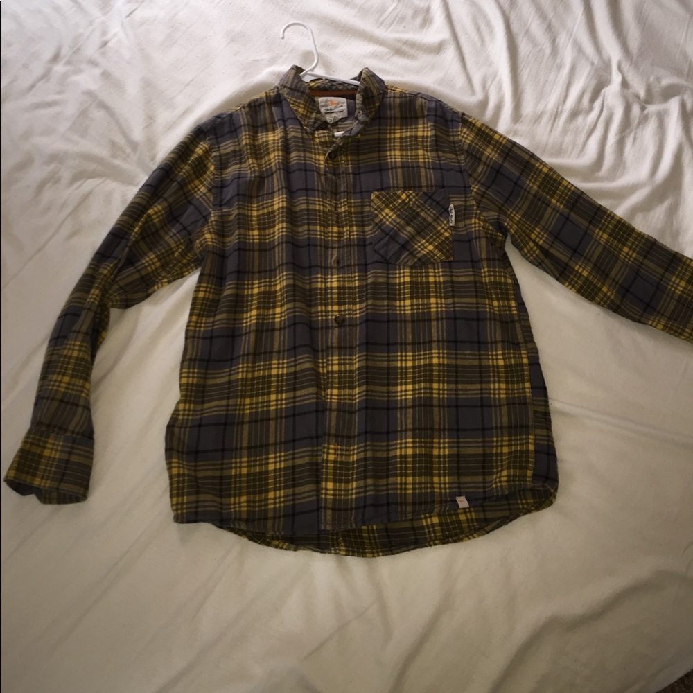Yellow & Grey Field Stream Flannel