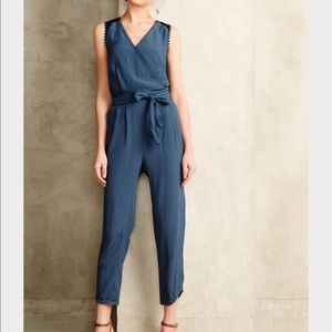 Leifsdottir Blue Sani Lace Jumpsuit