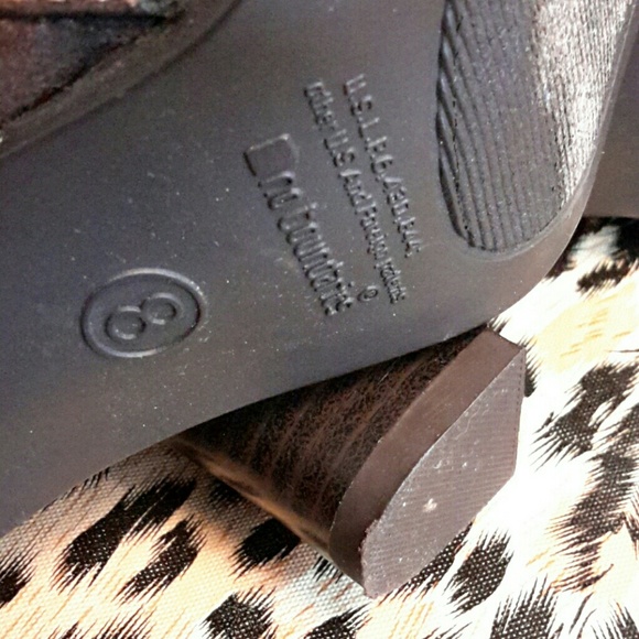 Brown suede boots, 8, nice - Picture 6 of 6