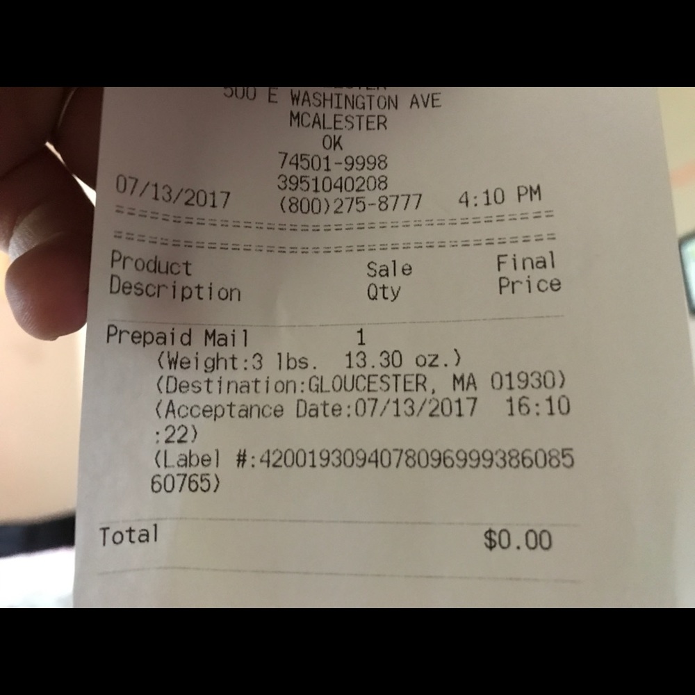 Tracking number! - Picture 2 of 2