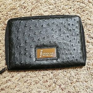 Initials Inc Ostrich Wallet Clutch