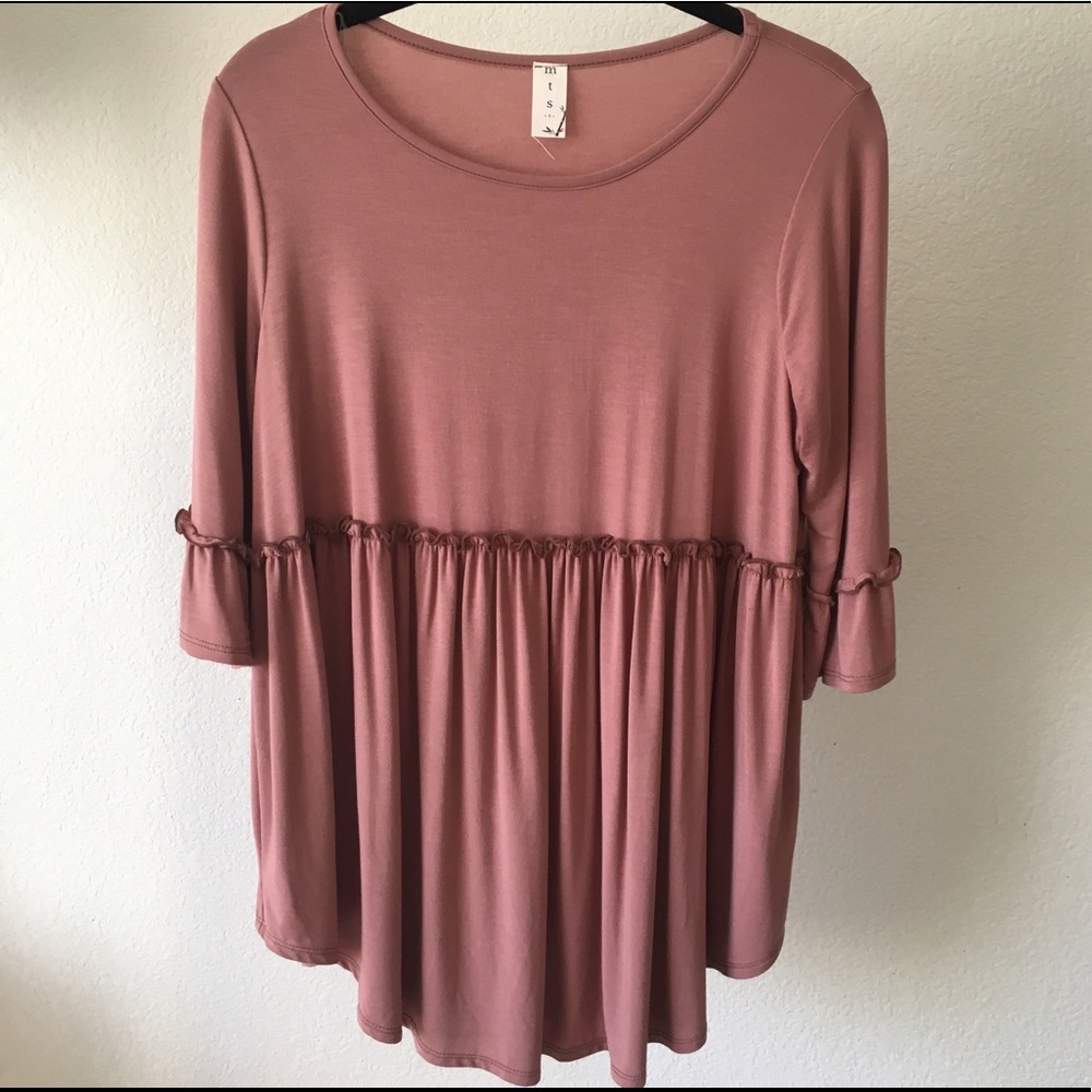 Pink Babydoll Style Top